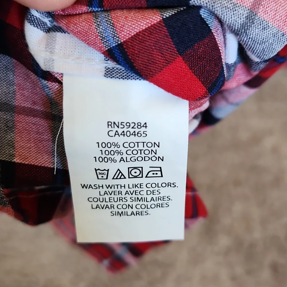 Children's Place Plaid Full sleeves shirt Size XL